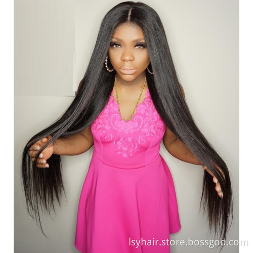 Floor Reaching Extra Super Long 30 32 34 36 38 40 42 Inch Brazilian Hairs Long Length Straight Weave In Stock Sales